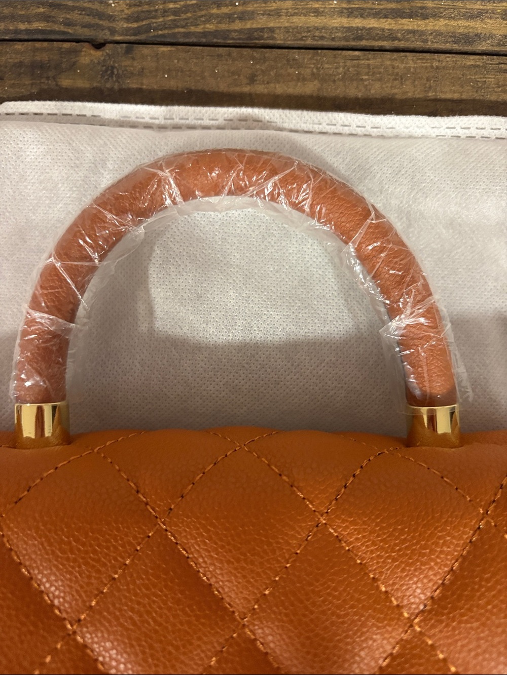 Replica Quilted Top Handle Bag - Picture 3 of 6